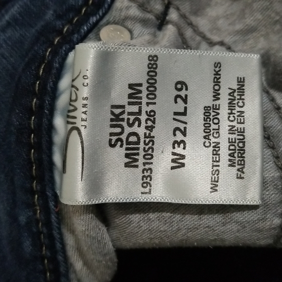 ✔Silver Jeans Slim Leg sz32x29 (sz14) - Picture 7 of 9